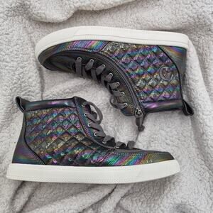 NEW  BILLY Classic Quilt High Tops in the Graphite Rainbow color size 7